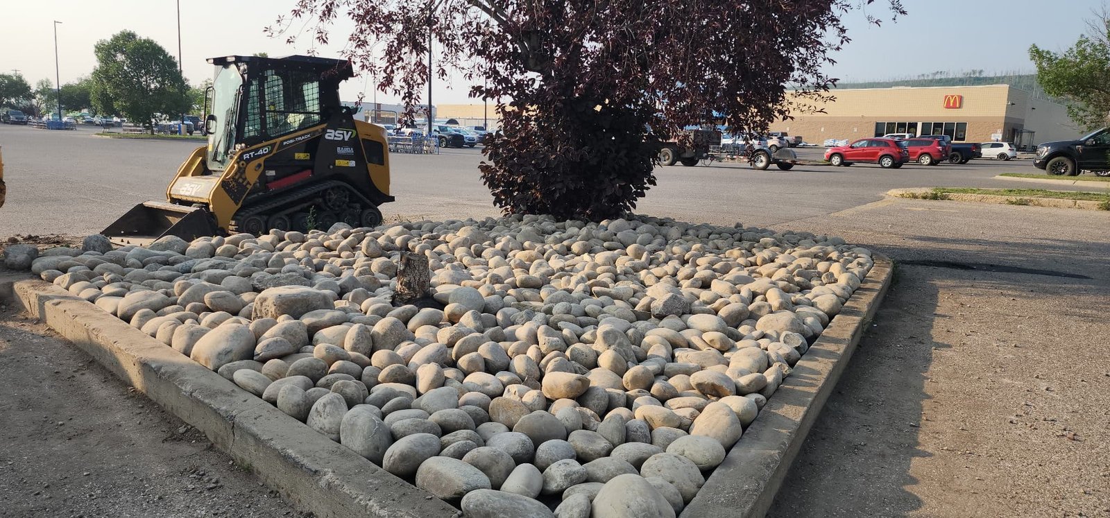 River rock bed refresh  - after 2