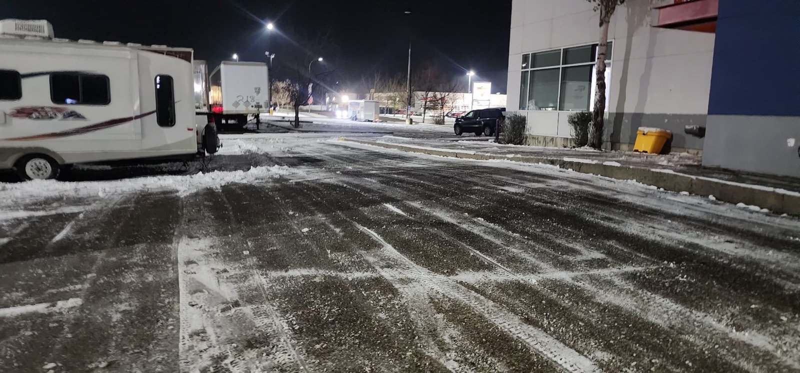 Parking lot snow removal